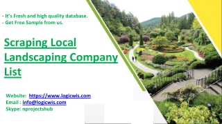 Scraping Local Landscaping Company List