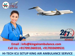 Choose Air Ambulance in Guwahati and Kolkata for Relocation by King Ambulance