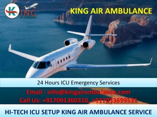 Safe Air Ambulance in Allahabad and Varanasi Available by King Ambulance
