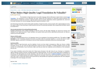 What Makes High-Quality Legal Translation So Valuable