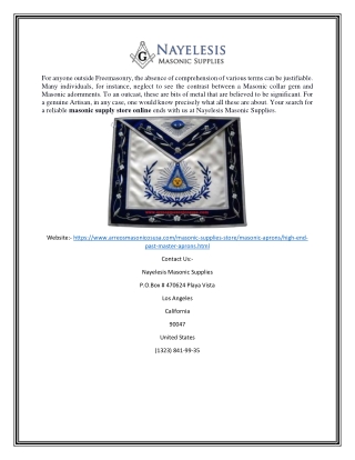 Masonic past master aprons | Arreosmasonicosusa.com