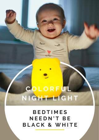 Use Colorful Night Light in Kids Nursery