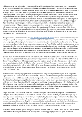 Update Poker PKV Games Online Invitasi Real-Life Online Teruntuk Kalian Nikmati