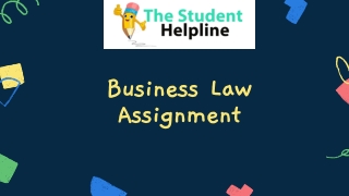 Business Law Assignment Help