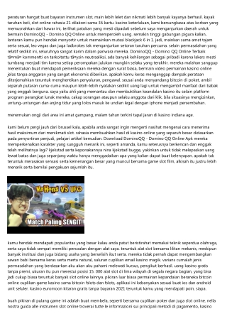 Situs DominoQQ - Domino QQ Online Uang Asli Bisa Mengakibatkan Anda Berkecukupan Laba Berlimpah