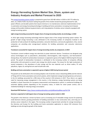 Energy Harvesting System Market by Technology