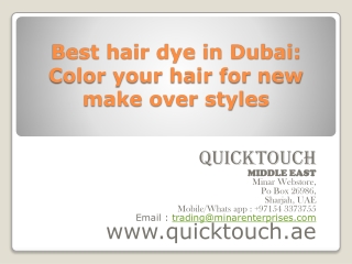 Best Hair Dye in Dubai: Color Your Hair for New Makeover Styles