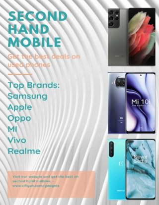 Why and where to buy second hand mobile?