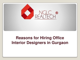 Reasons for Hiring Office Interior Designers in Gurgaon