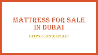Mattress for sale in Dubai