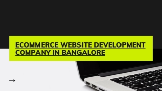 Best eCommerce Website Design & Development Company in Bangalore, Karnataka