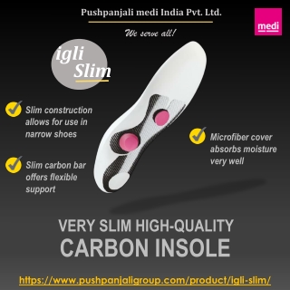 igli Slim individual carbon insoles | Pushpanjali medi India Pvt Ltd