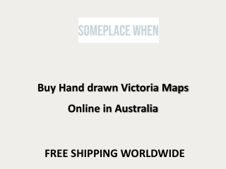 Buy Hand drawn Victoria Maps Online in Australia