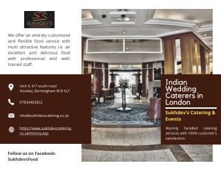 One of The Top Indian Wedding Caterers in London