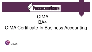 BA4 Dumps - Updated CIMA BA4 PDF Exam Dumps