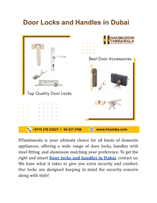 Door Locks and Handles in Dubai