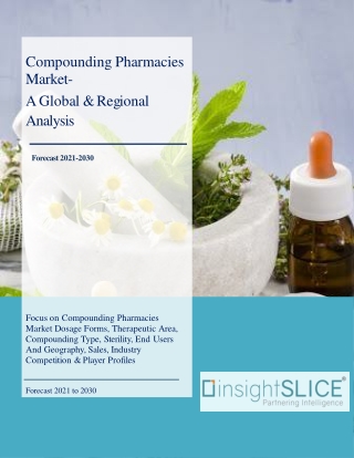 Compounding Pharmacies Market Size, Share, Sales, Analysis, Forecast By  2020-2030