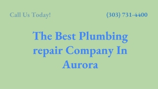 The Best Plumbing Repair Service in Aurora | Local Plumbing Aurora