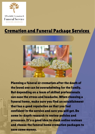 Get an Affordable Cremation and Burial