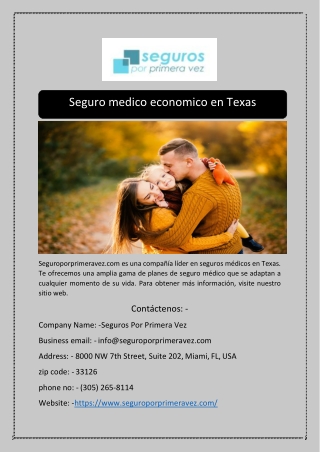 Seguro medico economico en Texas