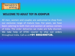 Buy online adult toy in Jodhpur