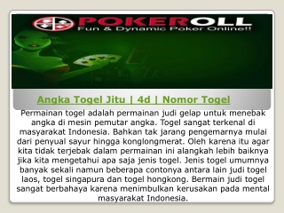 Angka Togel Jitu | 4d | Nomor Togel