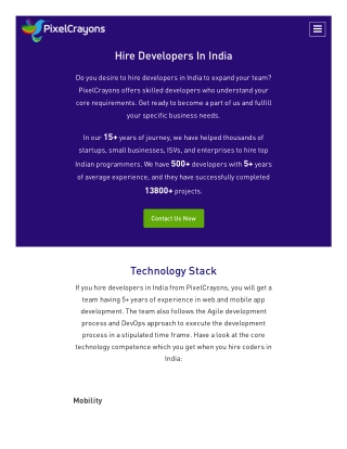 HIRE DEVELOPERS IN INDIA | HIRE INDIAN DEVELOPERS