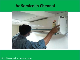 Ac Service In Chennai