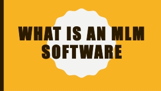 What is an mlm software