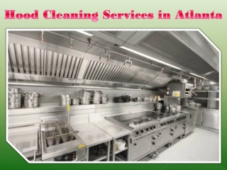 Hood Cleaning Services in Atlanta