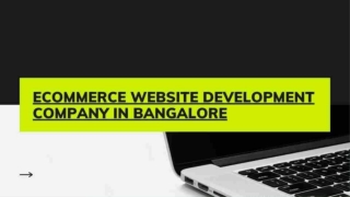 Best eCommerce Website Design & Development Company in Bangalore, Karnataka