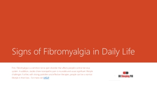 Signs of Fibromyalgia in Daily Life- uksleepingpill.com