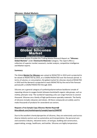 Global Silicones Market Research Report Forecast 2025