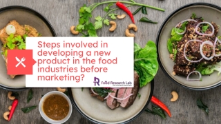 steps involved in developing a new product in the food industries before marketing?