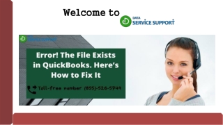 How to rectify Error the file exists in QuickBooks