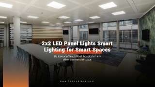 2x2 LED Panel Lights get good light in your official space.