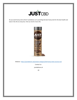 Honey stick | Justcbdstore.uk