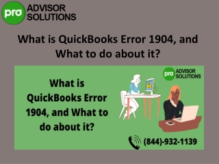 Methods to Get Rid of Error 1904 while installing QuickBooks