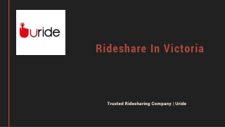 Driver Job In Victoria | Rideshare Victoria | Uride