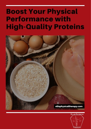 Boost Your Physical Performance with High-Quality Proteins