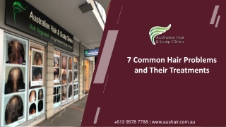 7 Common Hair Problems and Their Treatments