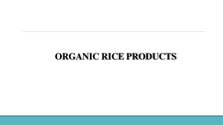 Organic Rice Products