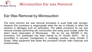 Microsuction Ear Wax Removal Brisbane | Ear Candling | SandgateHearing