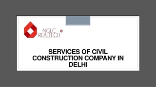 Services of Civil Construction Company in Delhi