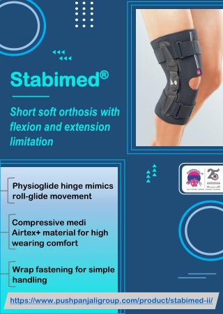 Stabimed | Knee Soft Brace | Pushpanjali medi India Pvt Ltd