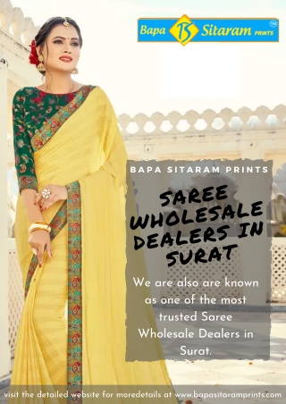 Saree Wholesale Dealers in Surat