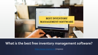 What is the best free inventory management software?