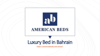 Luxury Bed in Bahrain