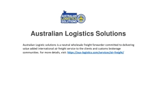 Air Freight AU