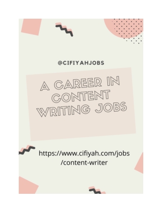 A Career in content writing: Here are the easy steps to get started.